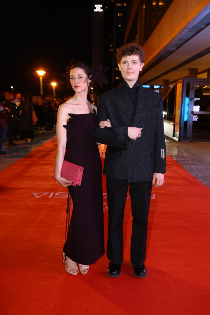 Petr Uhlík s partnerkou na Českém lvu.