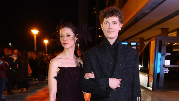 Petr Uhlík s partnerkou na Českém lvu.