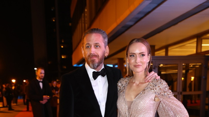 FOTO: Tomáš Třeštík po boku své přítelkyně na Českém lvu.