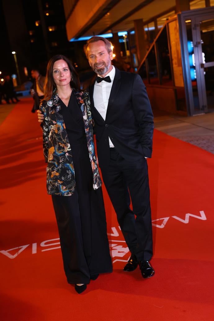 Jan Révai s manželkou na Českém lvu.