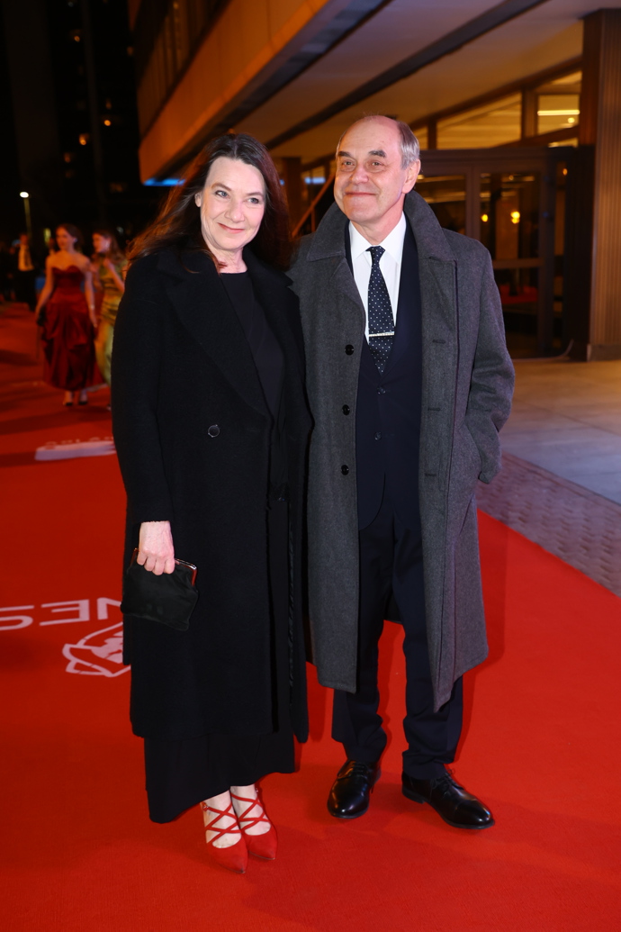 Miroslav Táborský v doprovodu své manželky.