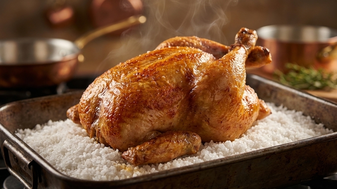 Pečení na solném lůžku: Zapomeňte na podlévání i vymazávání pekáče