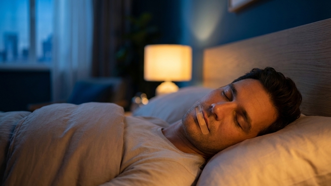 Dýchání nosem během spánku: Může lepení úst skutečně zastavit chrápání?