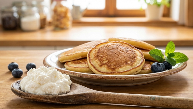 Jak na lehce stravitelné lívance? Trik s tvarohem pro lepší trávení