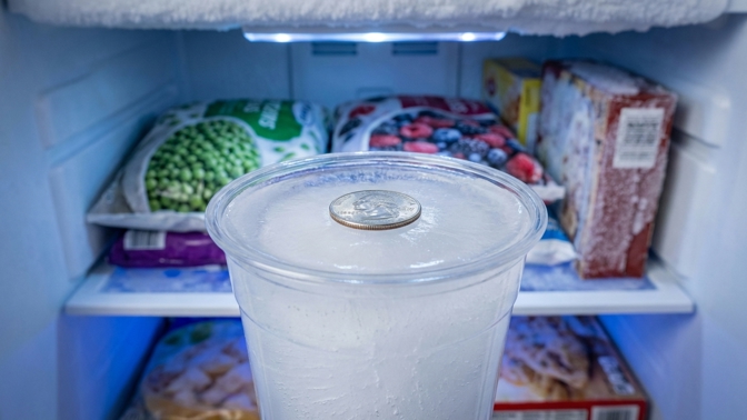 Výpadek proudu během dovolené? Mince na mražené vodě odhalí riziko