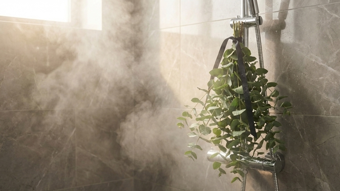 Jak na uvolnění dýchacích cest? Zkuste eukalyptus přímo ve sprše