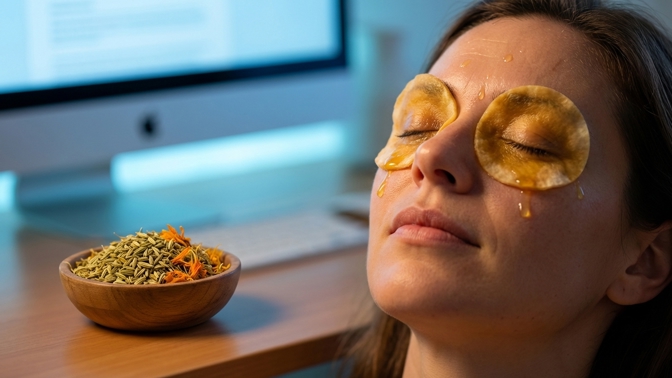 Máte večer bolavé oči z koukání do monitoru? Tato bylinková lázeň vám vrátí svěží výraz i bez kapek