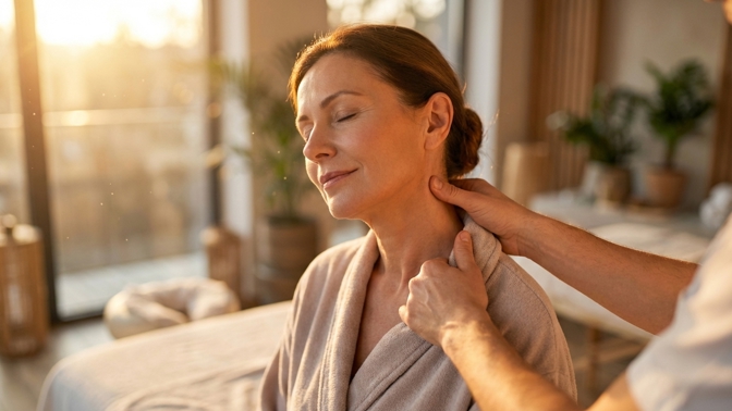 Uvolnění krční páteře pro více energie: Jednoduchý cvik do kanceláře