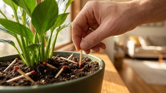 Zapíchněte do květináče obyčejnou sirku hlavičkou dolů: Geniální trik babiček ochrání vaše pokojovky před tichým zabijákem
