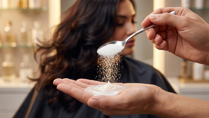 Proč si kadeřnice tajně sypou do šamponu lžíci cukru? Tento levný trik vám vykouzlí hřívu snů