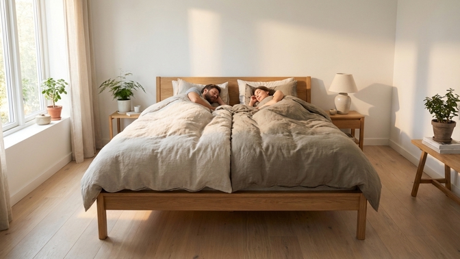 Sbohem noční bitvy o peřinu: Skandinávský trik v ložnici vrací párům harmonii