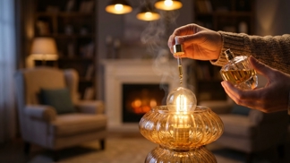 Celý byt bude vonět jako v pětihvězdičkovém wellnessu: Naneste trochu parfému na studenou žárovku dřív, než večer poprvé rozsvítíte