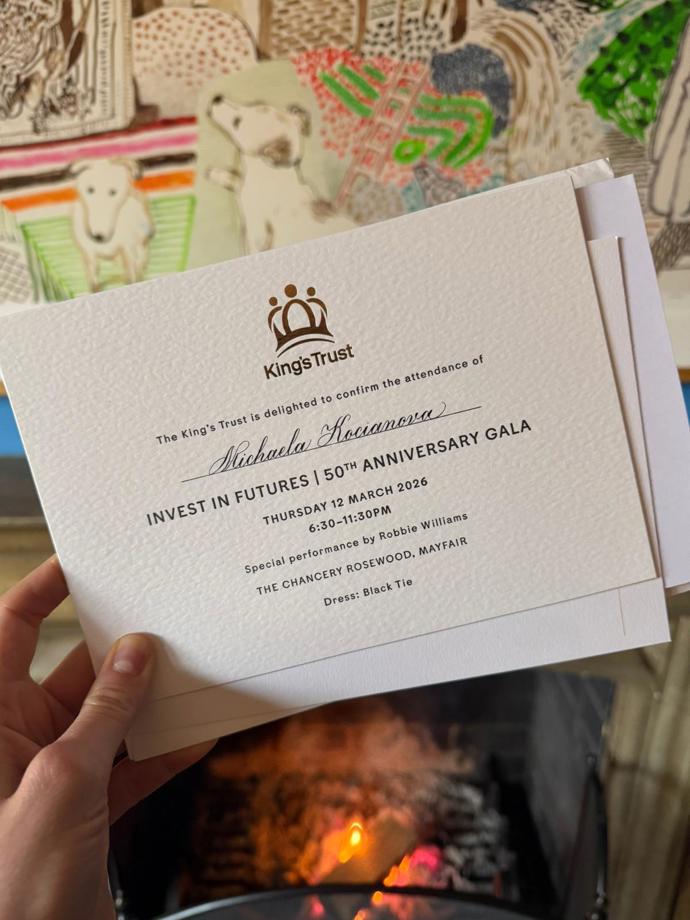 Slovenská modelka Michaela Kociánová obdržela pozvánku na slavnostní galavečer ku příležitosti 50.výročí nadace krále Karla III.