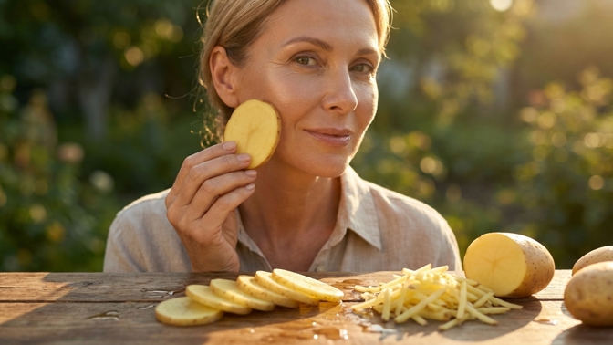 Trik pro pleť bez vrásek: Obyčejná brambora dokáže zázraky, o kterých drahé krémy jen sní