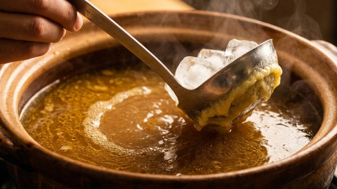 Trik s naběračkou: Pokud vám vadí mastná polévka, tento manévr vám pomůže