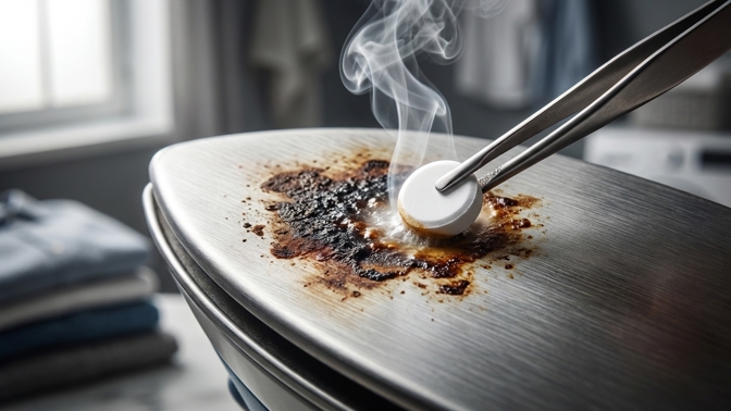 Položte na horkou žehličku tabletu paralenu: Trik, který okamžitě odstraní připáleniny