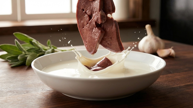 Jak udělat játra jemná: Zapomenutý trik s mlékem