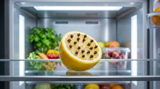 Tento aromatický ježek v lednici dokáže víc než drahé pohlcovače: Spojení citronu a hřebíčku vymaže pachy i nezvané hosty dřív, než stačíte dovařit kávu