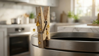 Osvěžovače z reklamy už nebudete potřebovat: Tato finta s kolíčkem na prádlo vymaže zápach z koše a provoní vaši kuchyni prakticky zadarmo