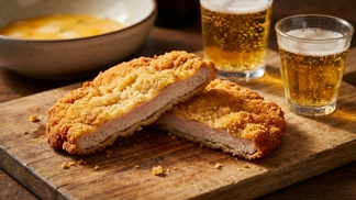 Obal už se od řízku nikdy neodlepí: Tato perlivá finta s pivem ve vajíčku vytvoří v trojobalu nadýchané bublinky a zajistí kůrku lehkou jako dech