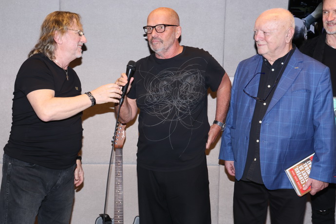 Zdeněk Pohlreich na křtu CD Dalibora Jandy.