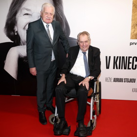 Exprezidenti Miloš Zeman a Václav Klaus.