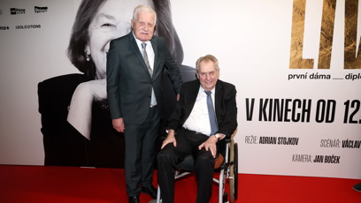 FOTO: Exprezidenti Miloš Zeman a Václav Klaus.
