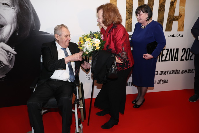 Miloš Zeman s Livii Klausovou. 
