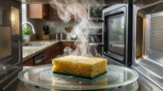 Špinavější než záchodové prkénko: Tato minutová finta v mikrovlnce vymaže z vaší houbičky miliardy bakterií dřív, než dosnídáte