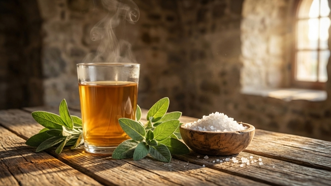 Mniši v klášterech drahé spreje do krku nikdy nepotřebovali: Těchto 30 vteřin se šalvějí a solí vytvoří v hrdle štít