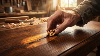 Sbohem rýhy na nábytku: Tento zapomenutý trik s vlašským ořechem funguje okamžitě a ušetří vám tisíce