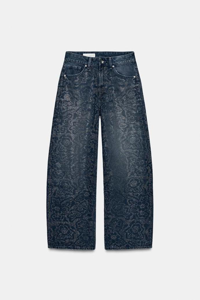 Džíny se štrasem, Zara, 2299 Kč