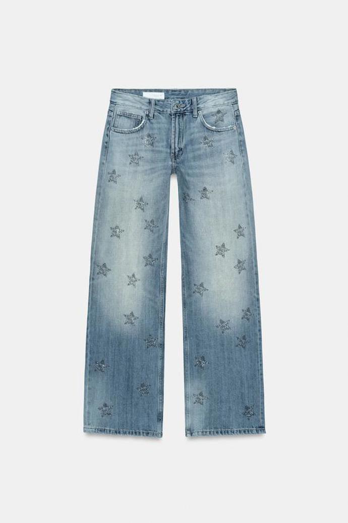 Džíny se štrasem, Zara, 1499 Kč