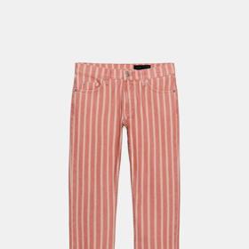 Džíny slim se středně vysokým pasem a proužky, Zara, 999 Kč