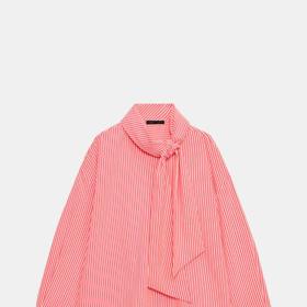 Košile s vázačkou a proužky, Zara, 849 Kč