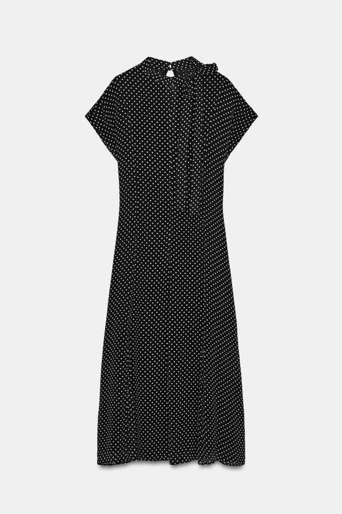 Midi šaty s puntíky, Zara, 1499 Kč