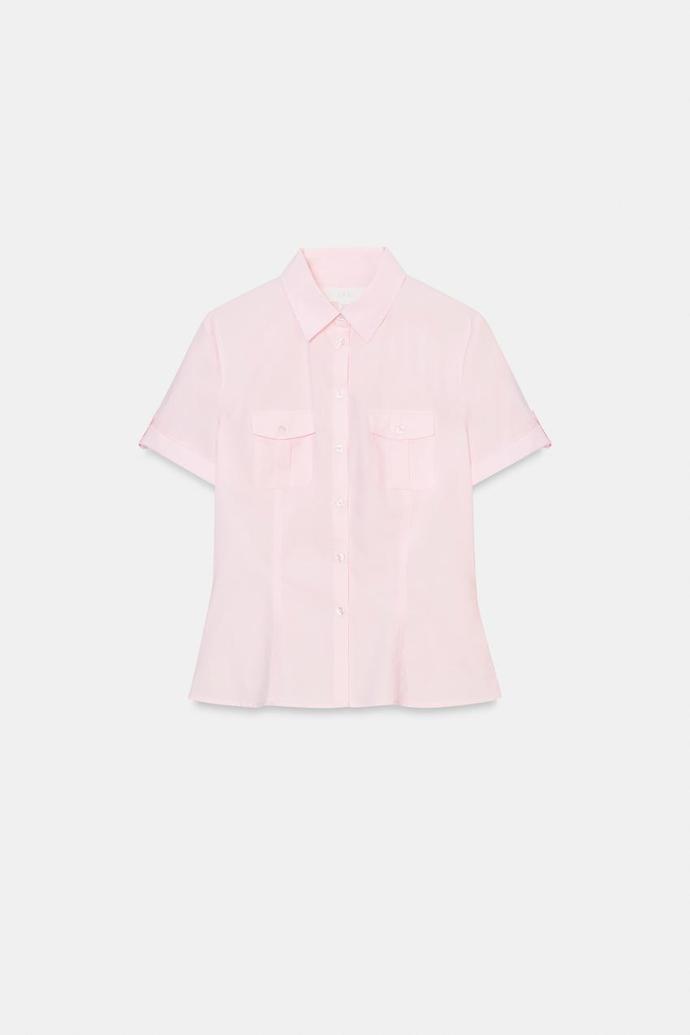 Popelínová košile vypasovaného střihu, Zara, 649 Kč