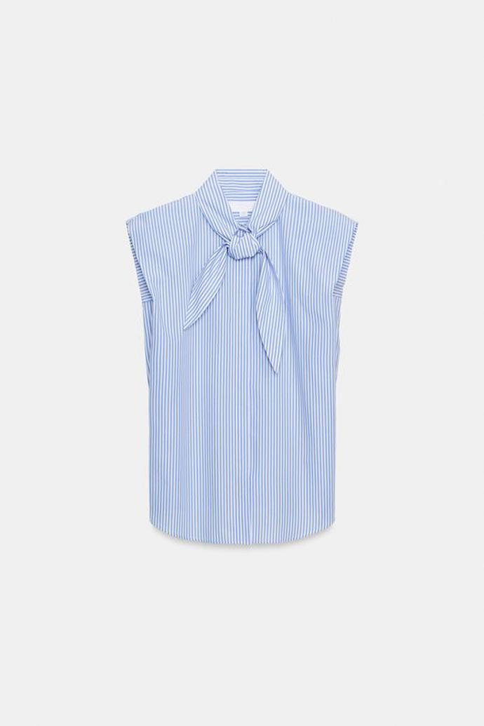 Košile s proužky a vázačkami, Zara, 849 Kč