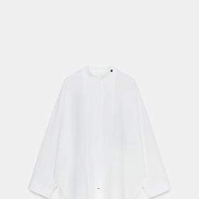 Popelínová košile oversize ke krku, Zara, 1199 Kč