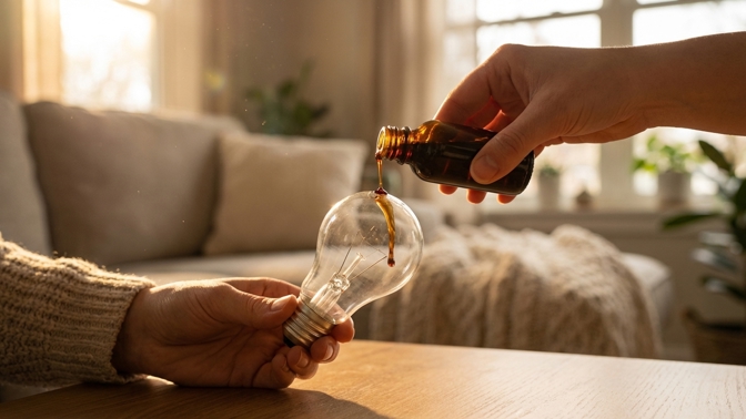 Jak provonět byt vanilkou? Stačí ji natřít na studenou žárovku