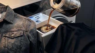 Vlejte dva šálky silné kávy ke tmavému prádlu: Vaše vybledlé džíny i trička získají sytou čerň dřív, než pračka dopere