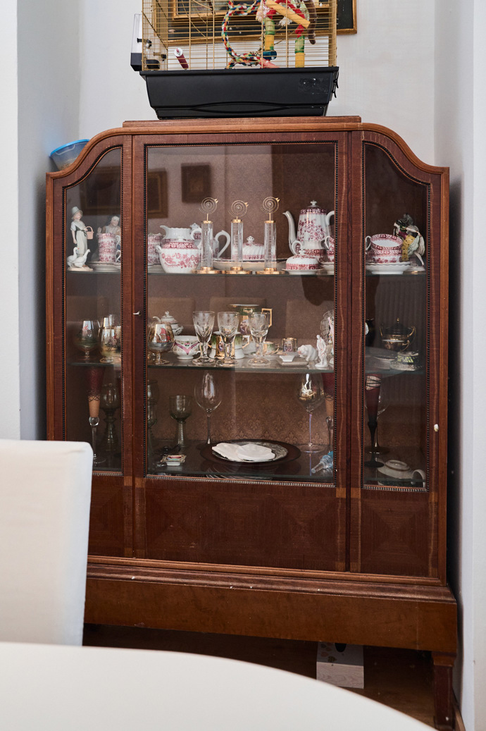 Krásný skleník s porcelánem našich prababiček