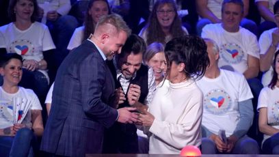 FOTO: Lucie Bílá se postarala o velmi vtipnou situaci, Vojta Kotek se nezmohl na slovo.