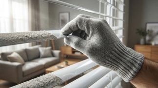 Zdlouhavé drhnutí žaluzií je minulostí: Tato octová rukavice ze staré ponožky vyčistí obě strany lamel najednou a nadobro vyžene prach i alergeny