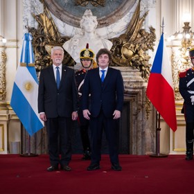 Petr Pavel s argentinským prezidentem.