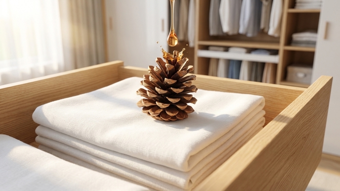 Šišky v šatníku: Jednoduchý způsob, jak zbavit prádlo zápachu