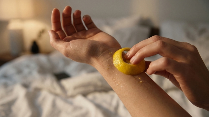 Přírodní pomoc při usínání: Jak funguje citronová kůra na zápěstí?
