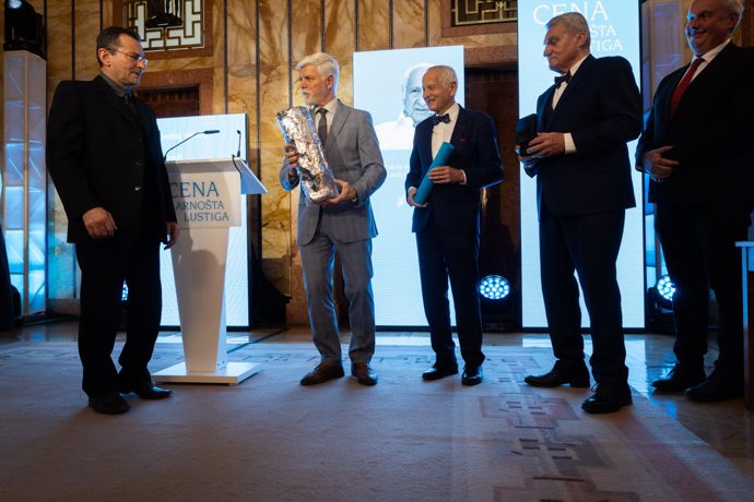 Ondřej Vetchý s prezidentem Petrem Pavlem.