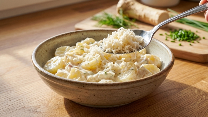 Majonéza v bramborovém salátu už vaše chuťové pohárky neunaví: Tato lžíce okamžitě odzbrojí mastnotu a dodá jídlu říz