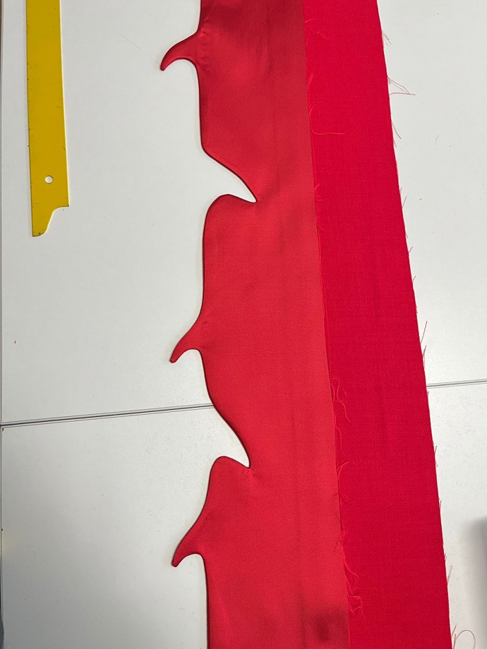 Pohled na detail rozparku